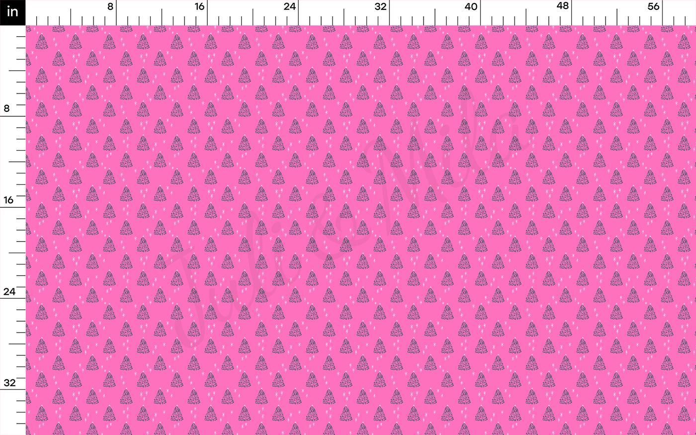 a pink background with black triangles