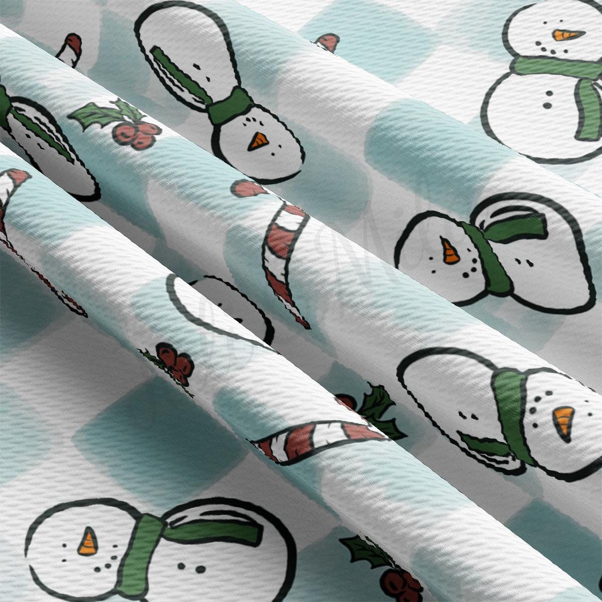 a close up of a snowman wrapping paper