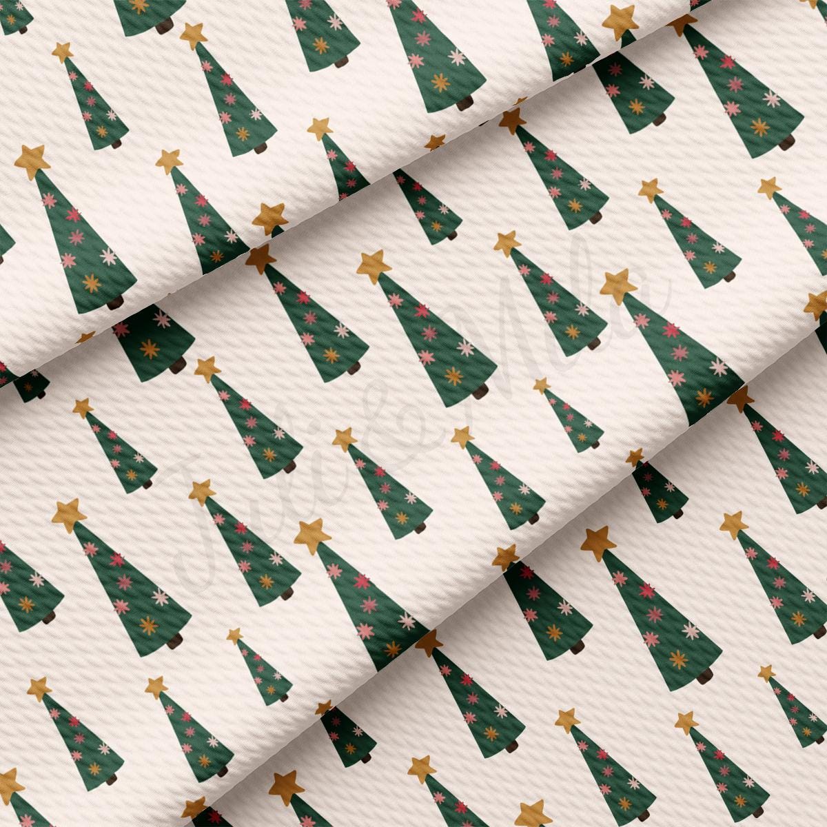 a christmas tree pattern on a white background