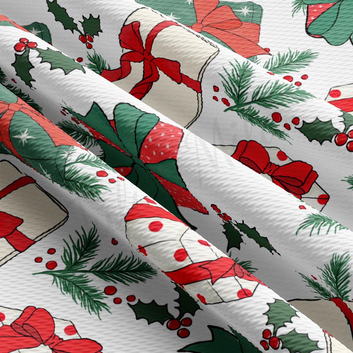 a close up of a christmas wrapping paper