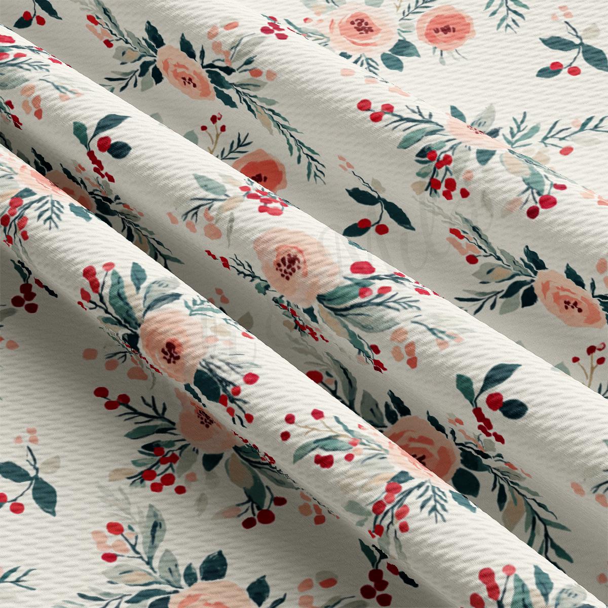 a close up of a floral print on a white background