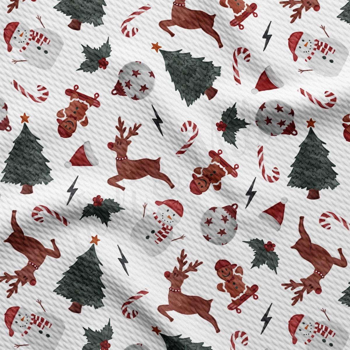 a white background with red and green christmas decorations