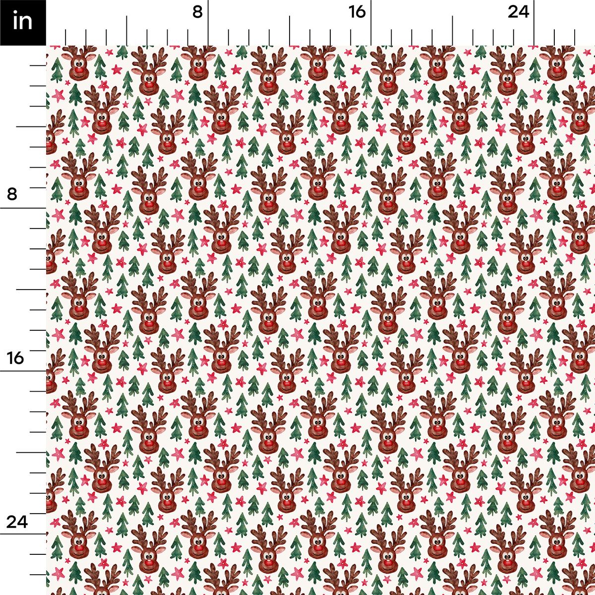 a ruler with a christmas pattern on it