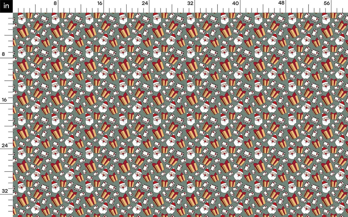 a ruler with a snowman pattern on it