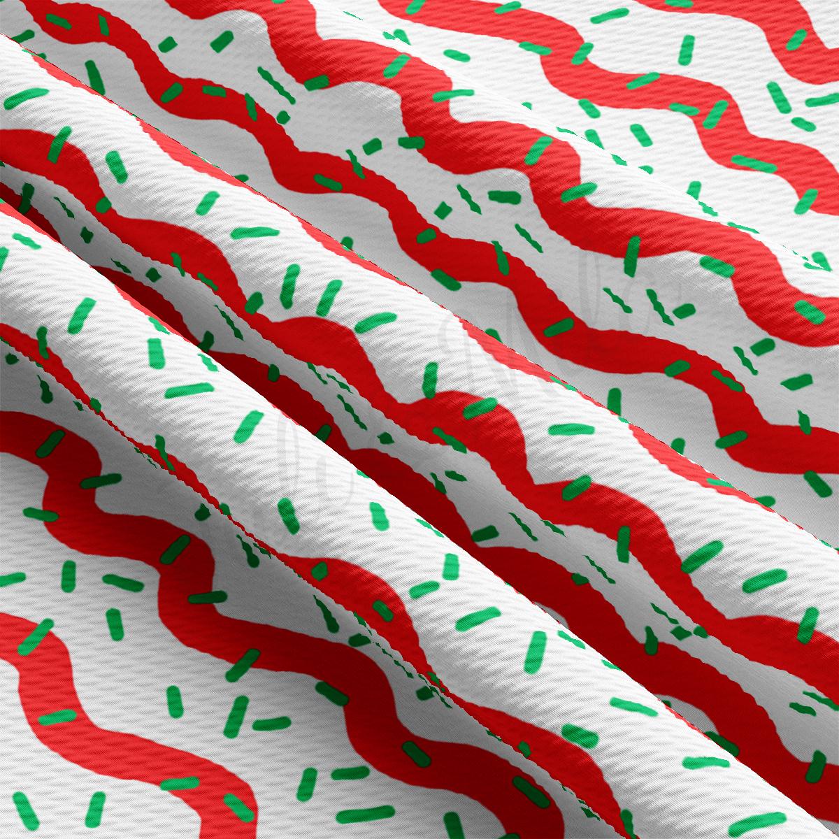 a red and green pattern on a white background