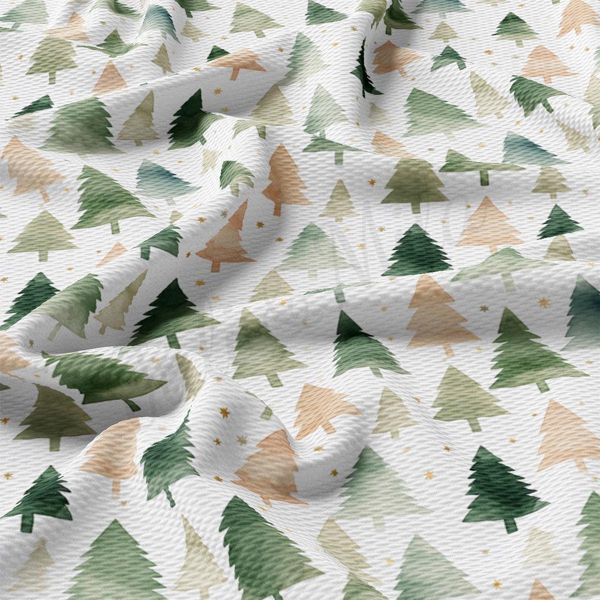 a pattern of trees on a white background