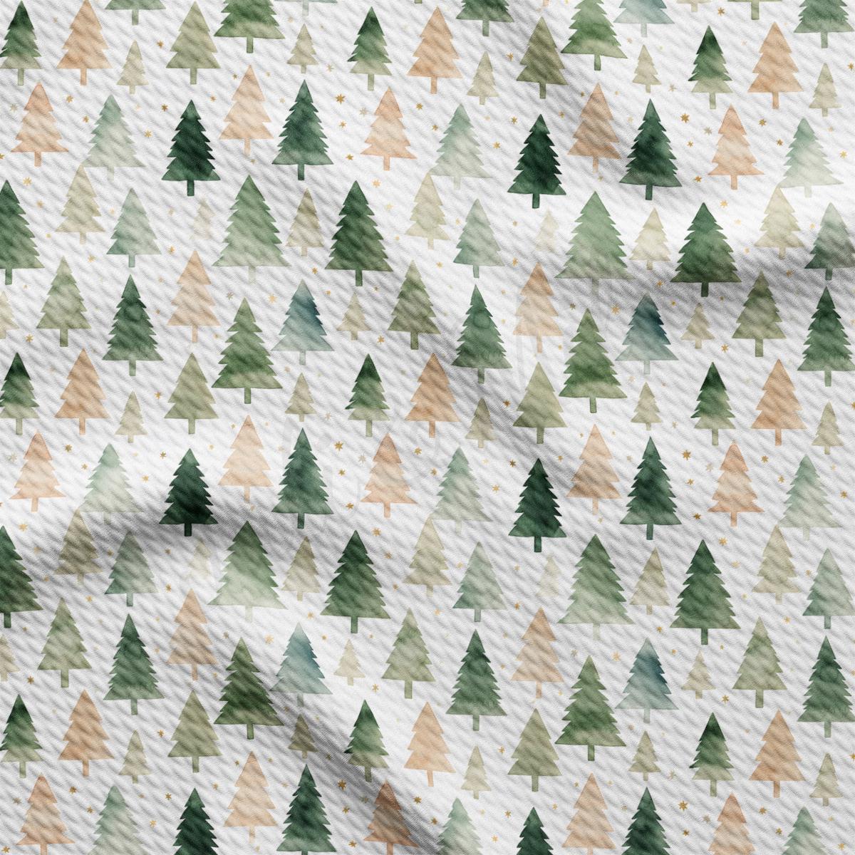 a pattern of trees on a white background