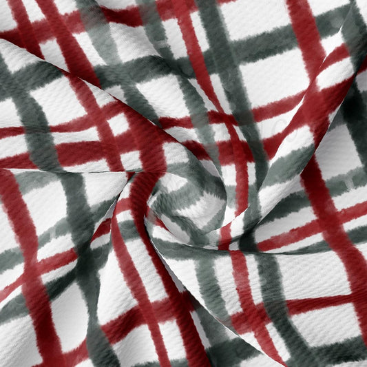 a close up of a red and white checkered fabric