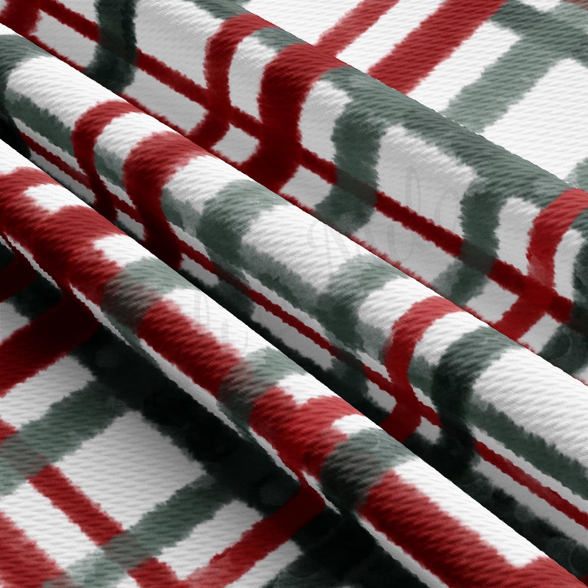 a close up of a red and white checkered fabric