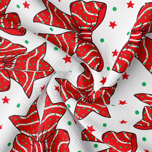 a red and green pattern on a white background