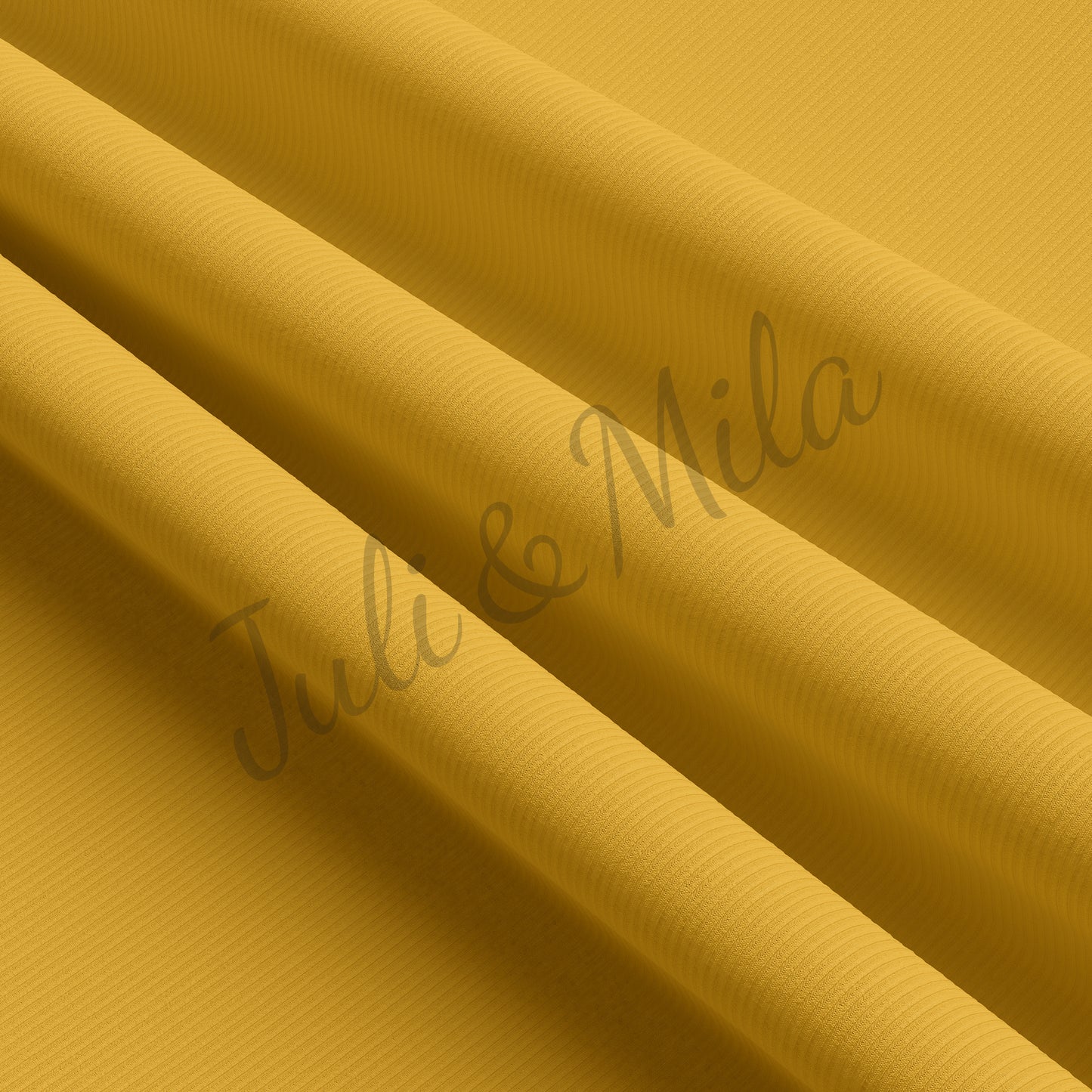 Mustard Rib Knit Fabric