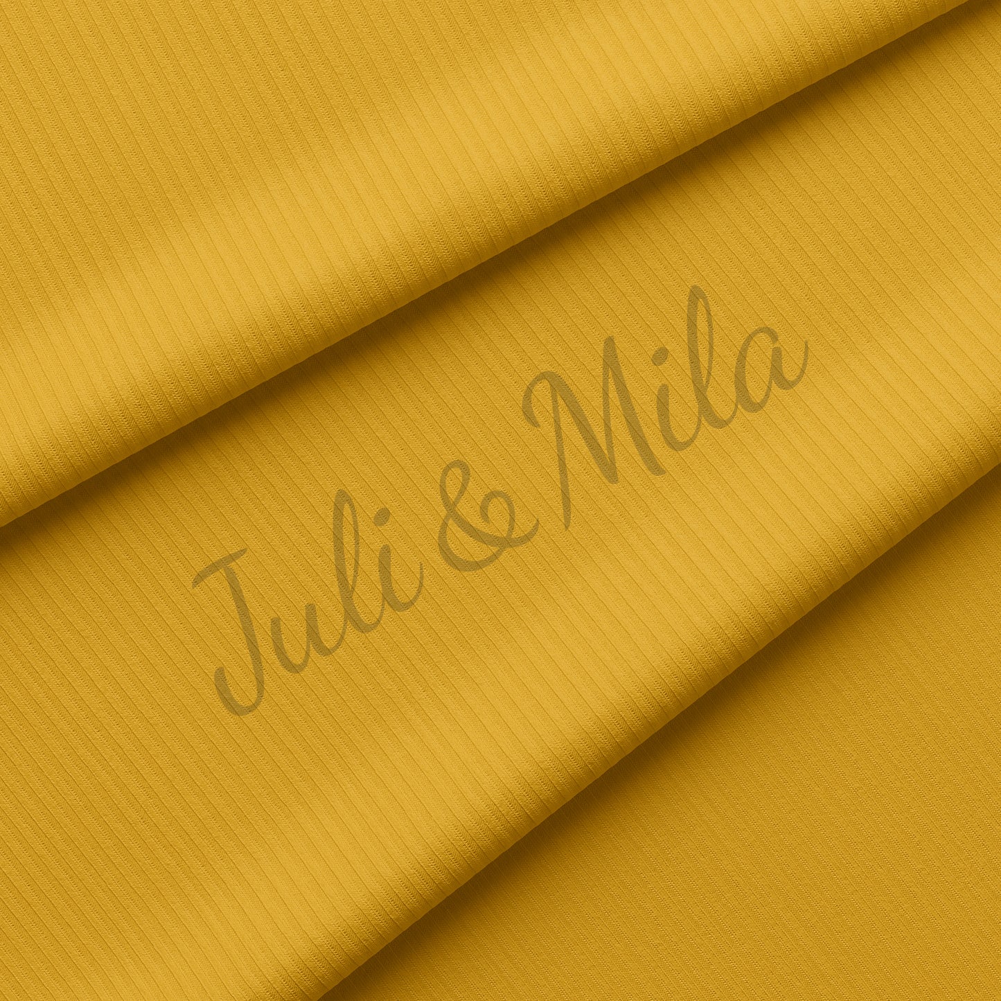 Mustard Rib Knit Fabric