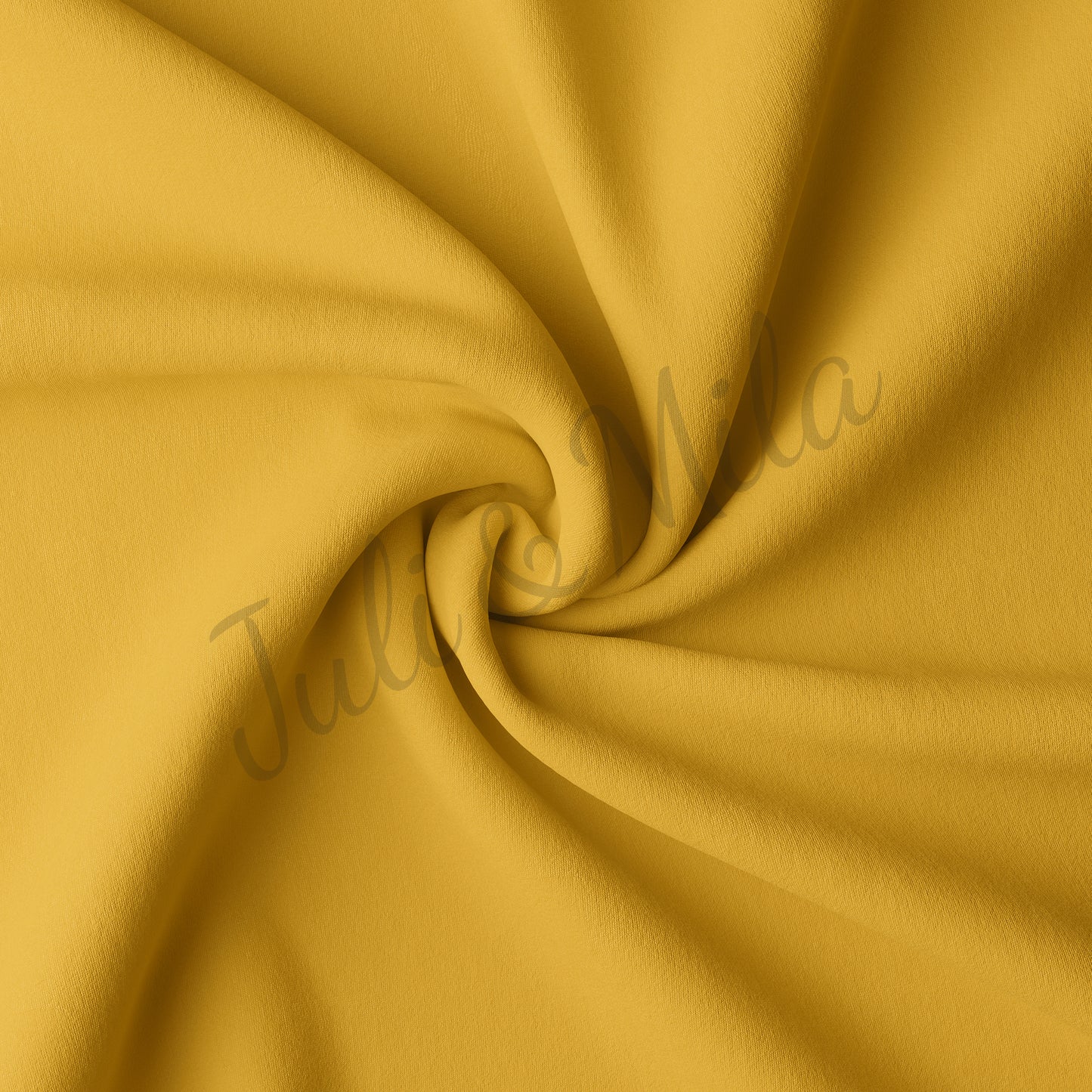 Mustard Double Brushed Polyester Fabric