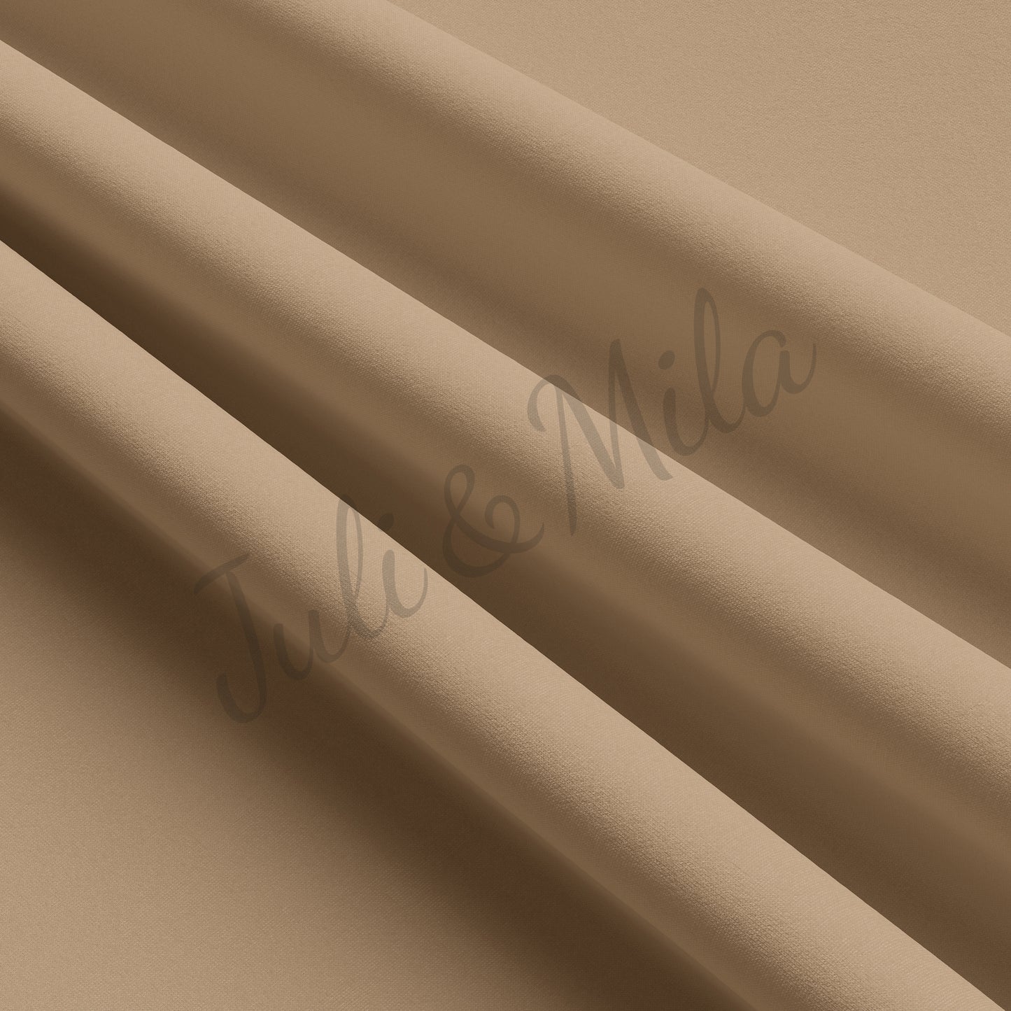 Tan Double Brushed Polyester Fabric