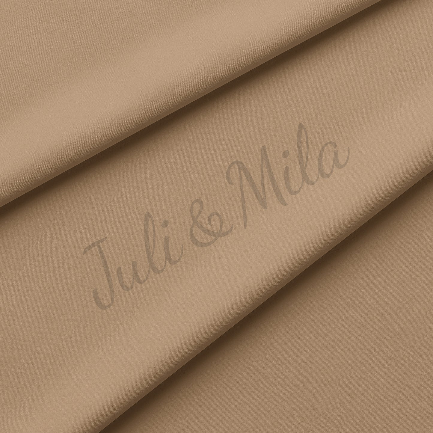 Tan Double Brushed Polyester Fabric