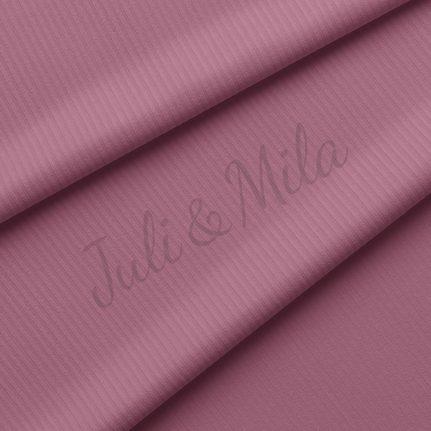 Mauve Rib Knit Fabric