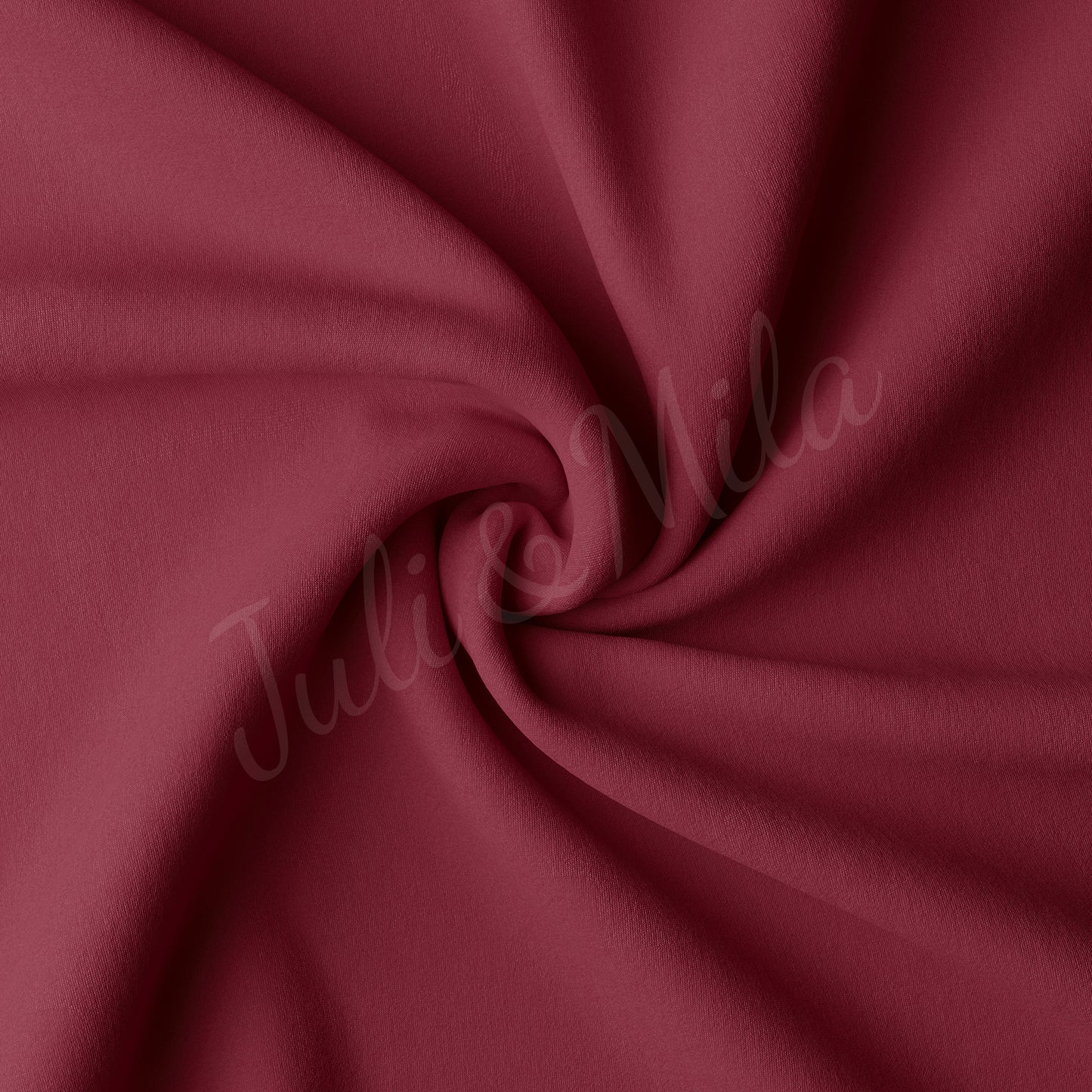 Burgundy Double Brushed Polyester Fabric