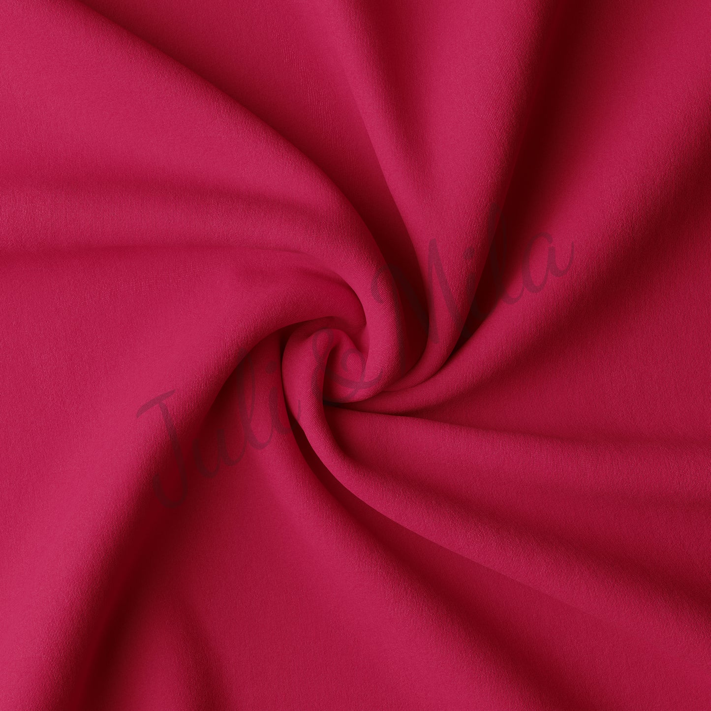 Raspberry Double Brushed Polyester Fabric