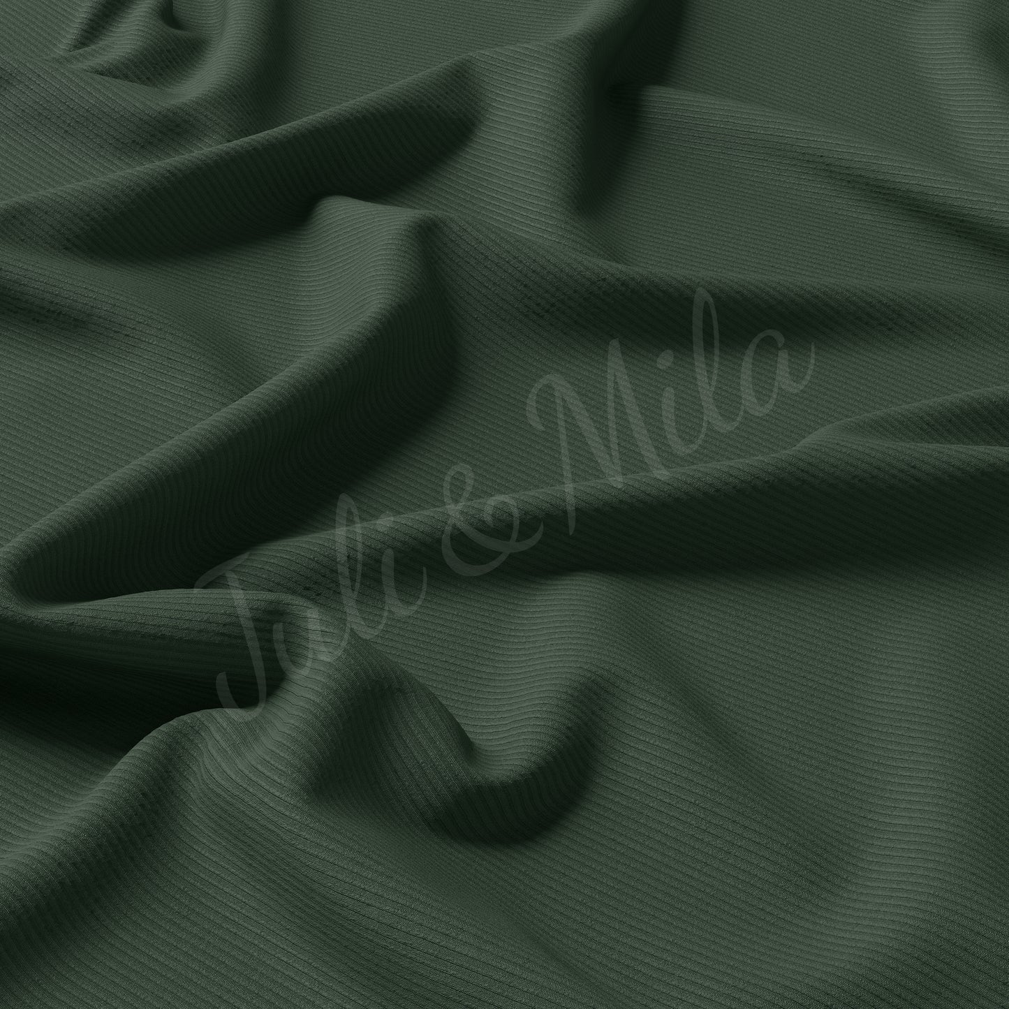 Army green Rib Knit Fabric