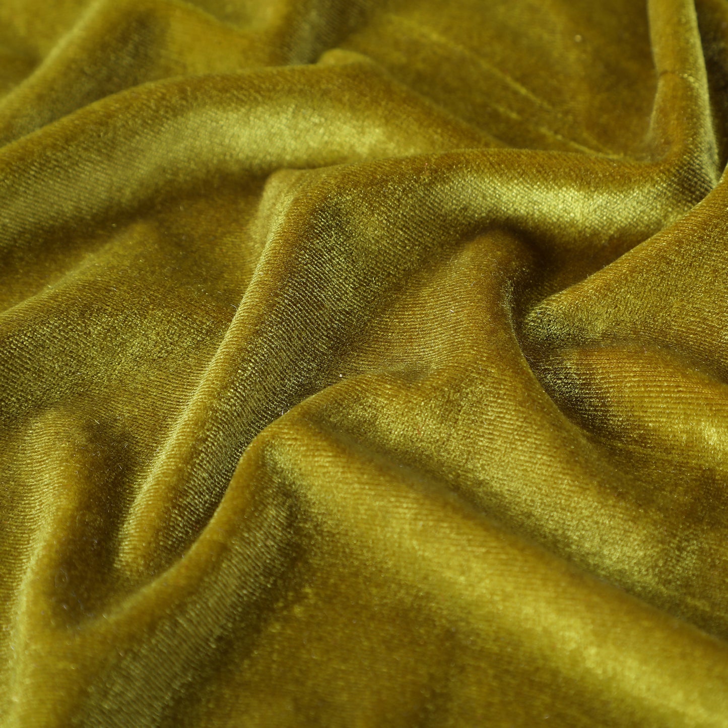 Olive Stretchy Velvet Fabric