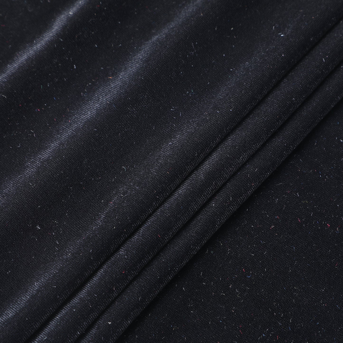 Black Stretchy Velvet Fabric