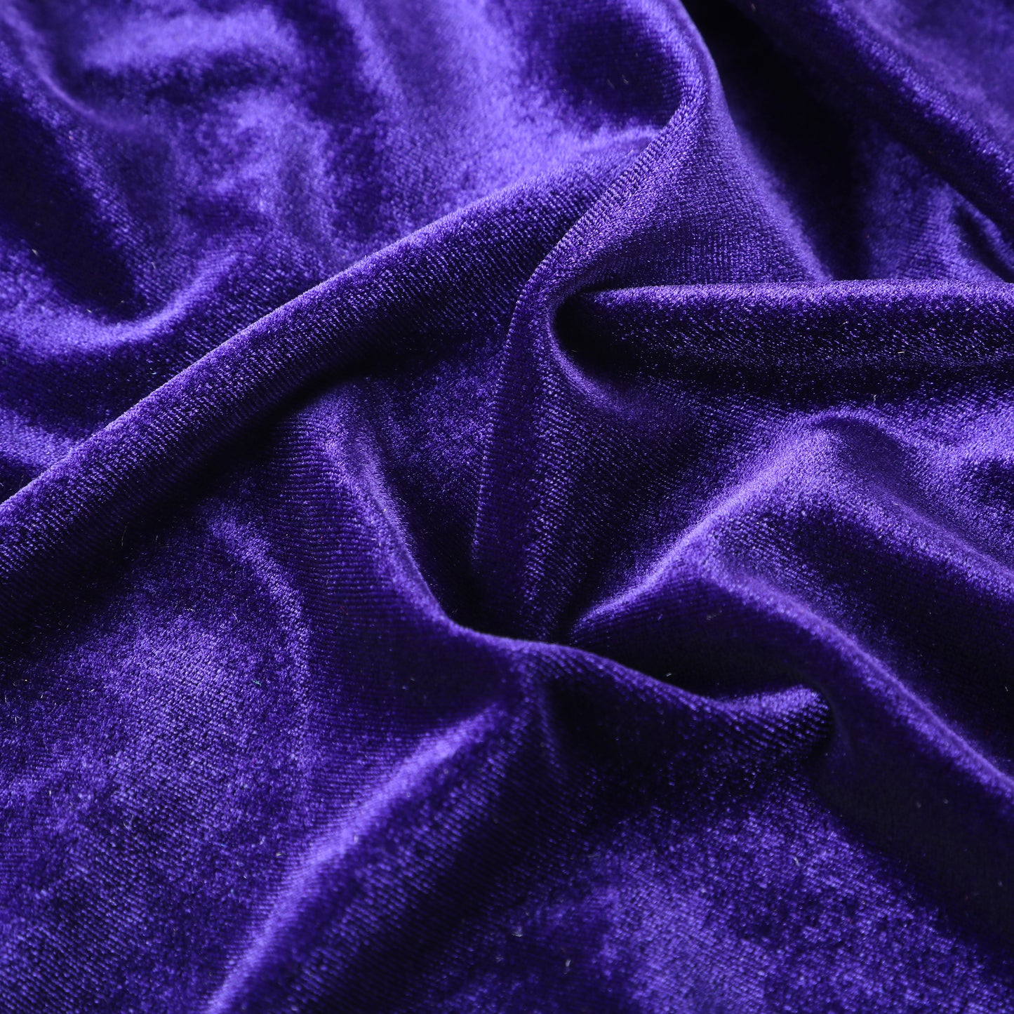 Purple Stretchy Velvet Fabric