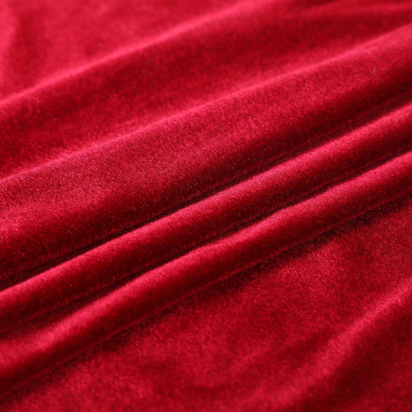 Burgundy Stretchy Velvet Fabric