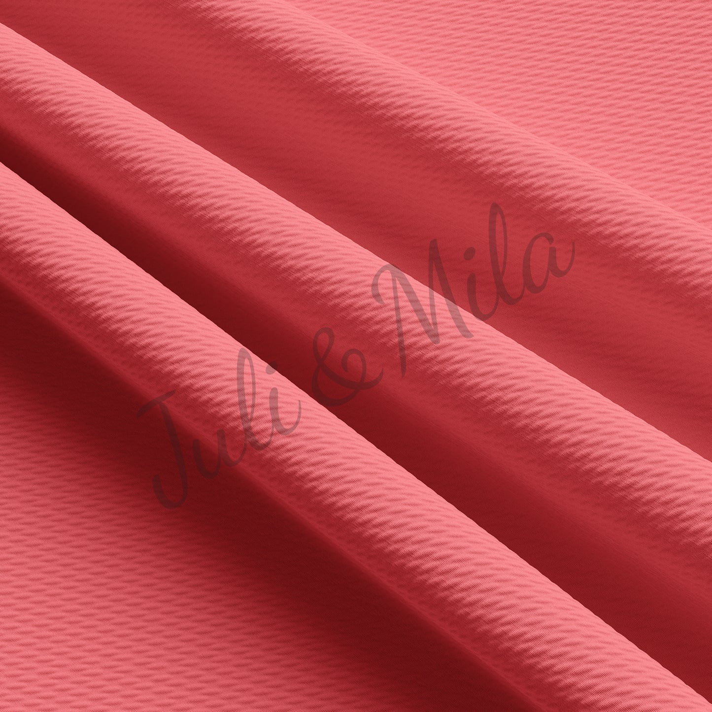 Coral Liverpool Bullet Textured Fabric