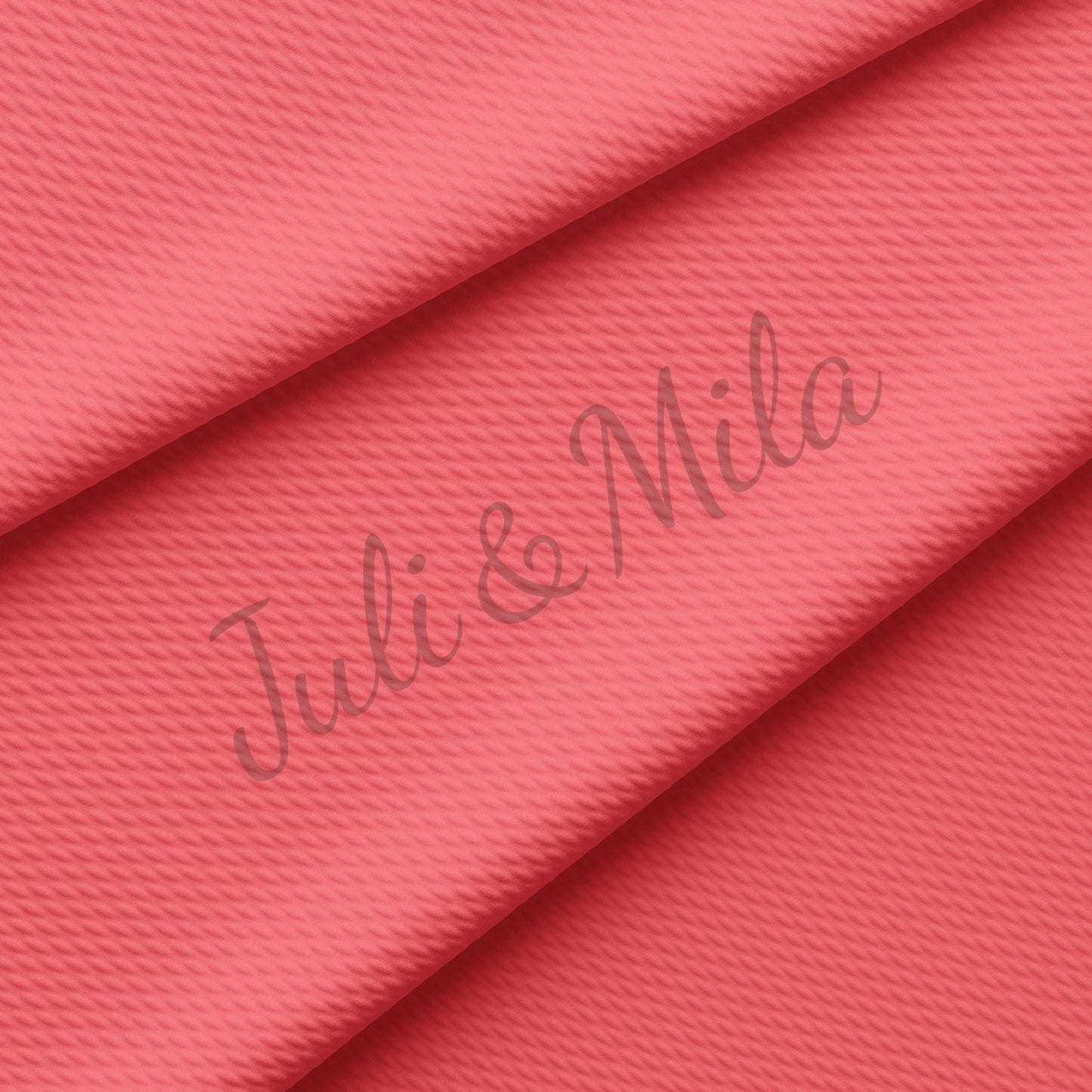 Coral Liverpool Bullet Textured Fabric