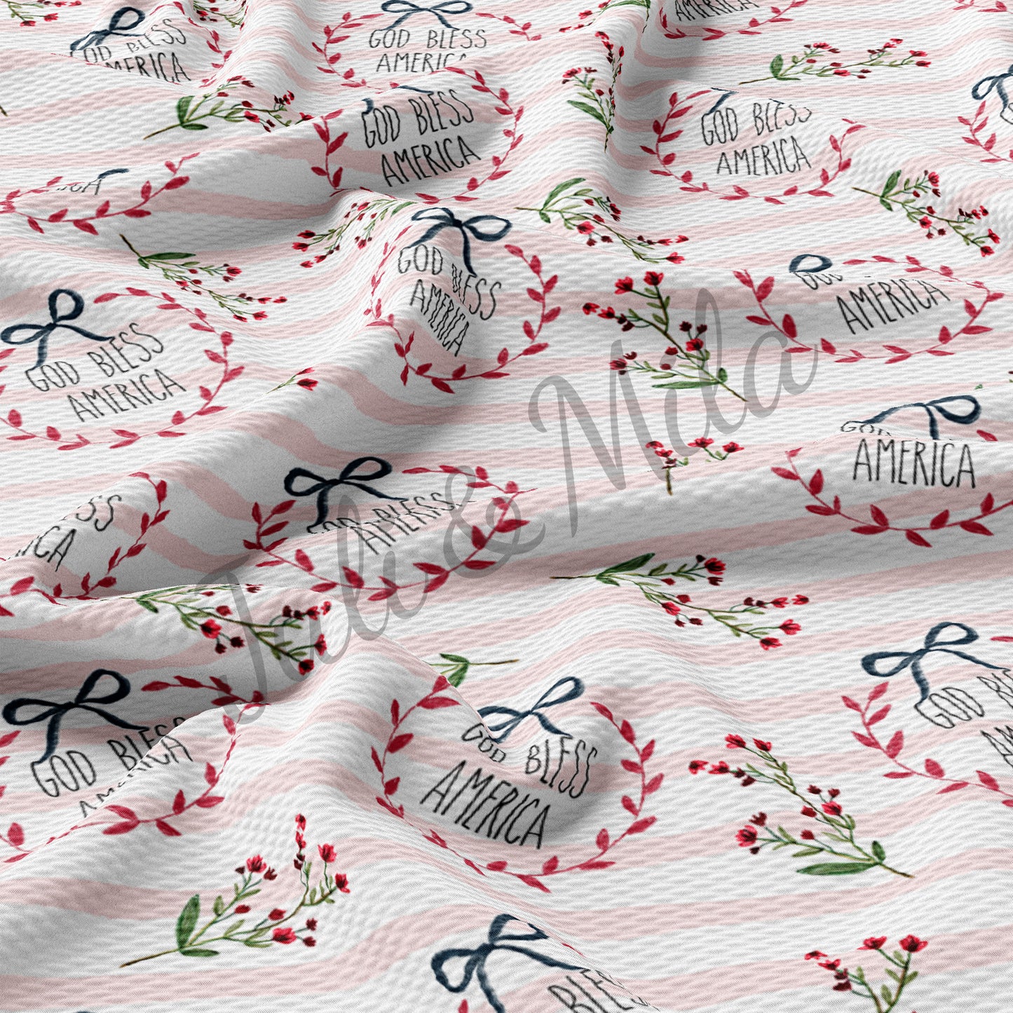 Printed Liverpool Bullet Textured Fabric