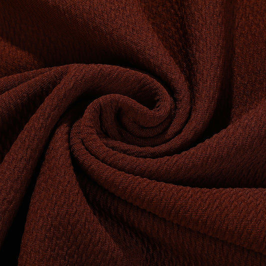 Chocolate Brown Liverpool Bullet Textured Fabric