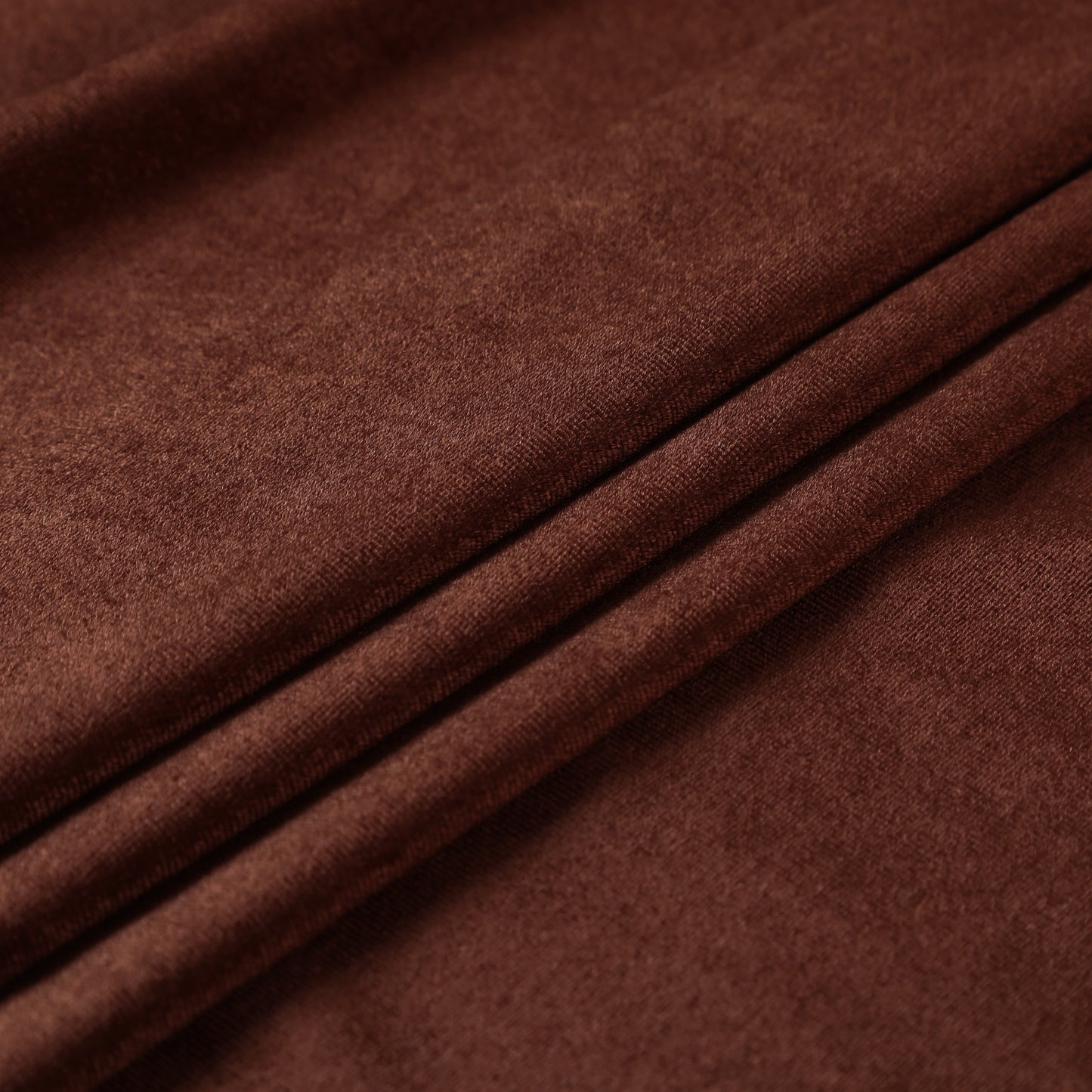 Brown Stretchy Velvet Fabric