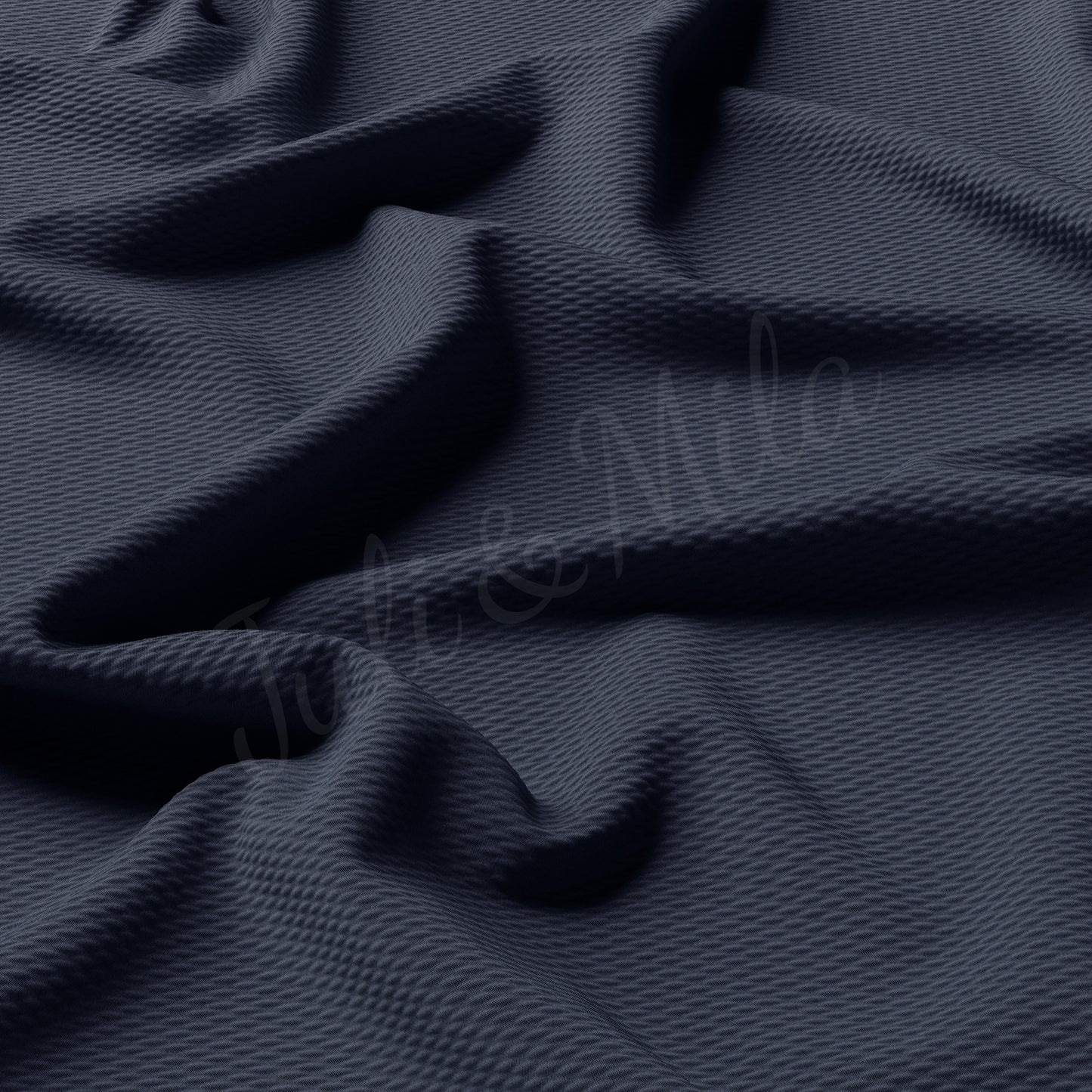 Navy Liverpool Bullet Textured Fabric