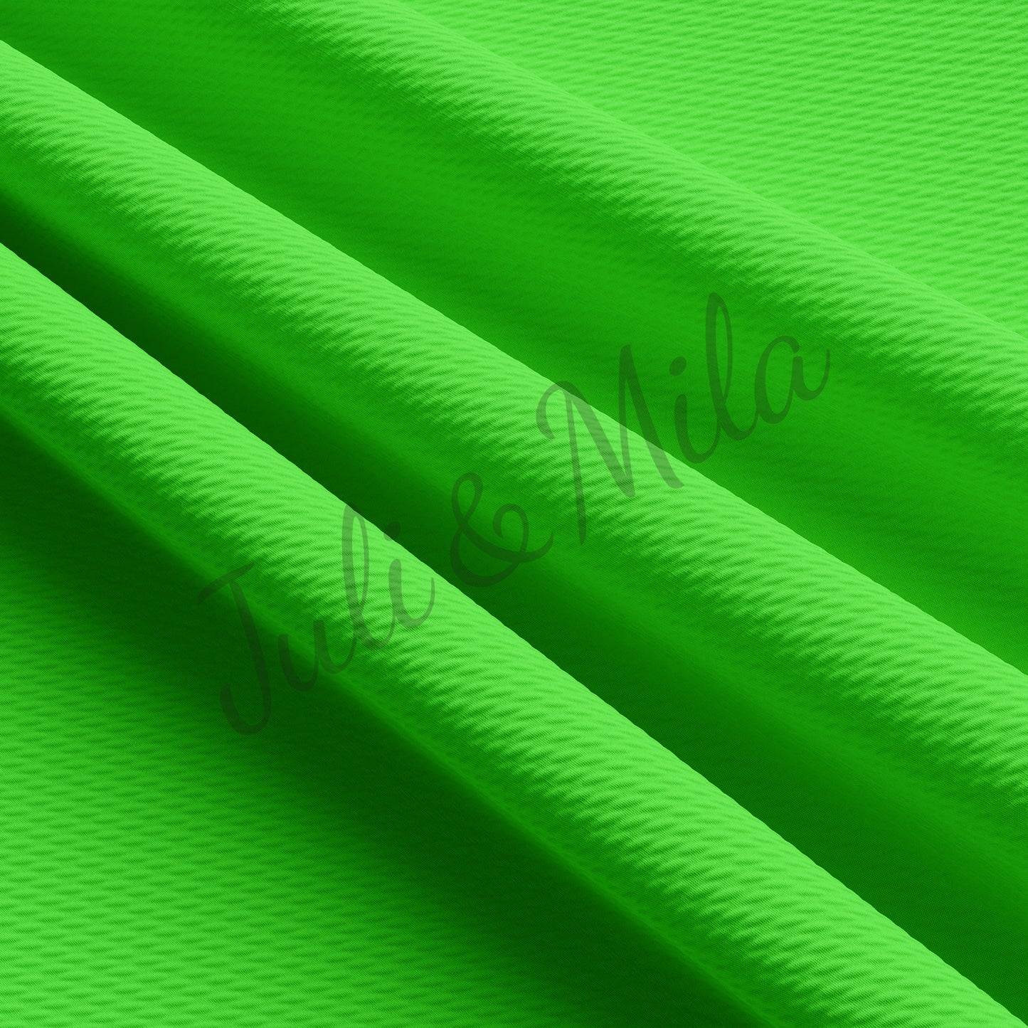 Neon Green Liverpool Bullet Textured Fabric