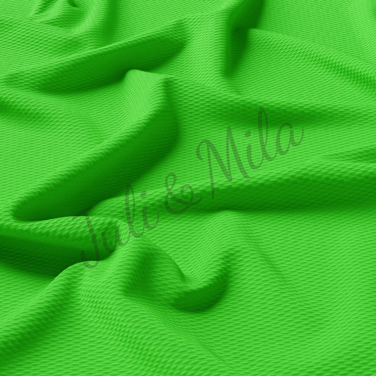 Neon Green Liverpool Bullet Textured Fabric