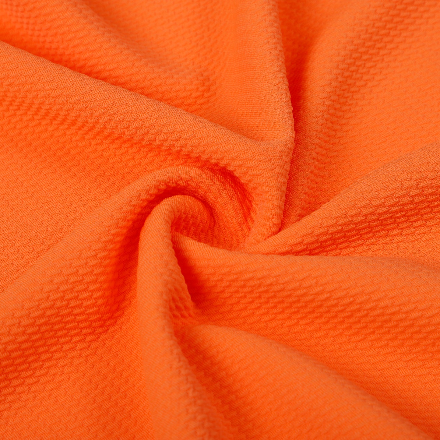 Neon Orange Liverpool Bullet Textured Fabric