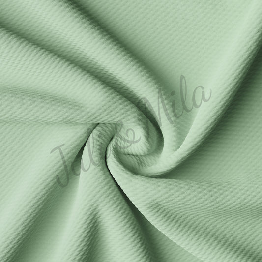 Pastel green Liverpool Bullet Textured Fabric