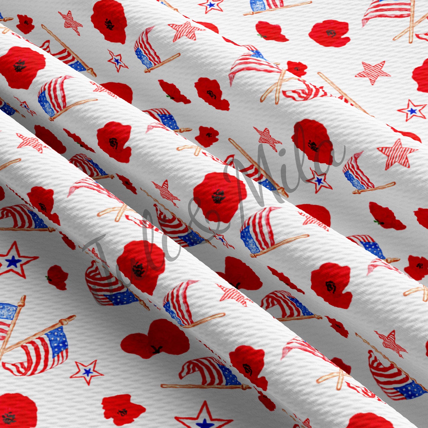 Printed Liverpool Bullet Textured Fabric