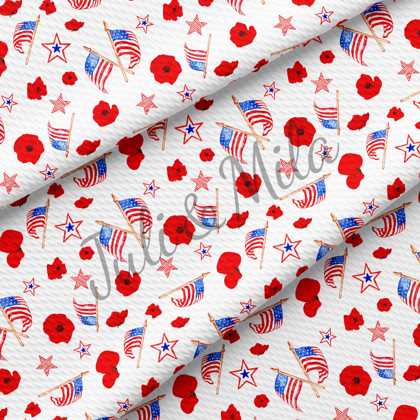 Printed Liverpool Bullet Textured Fabric