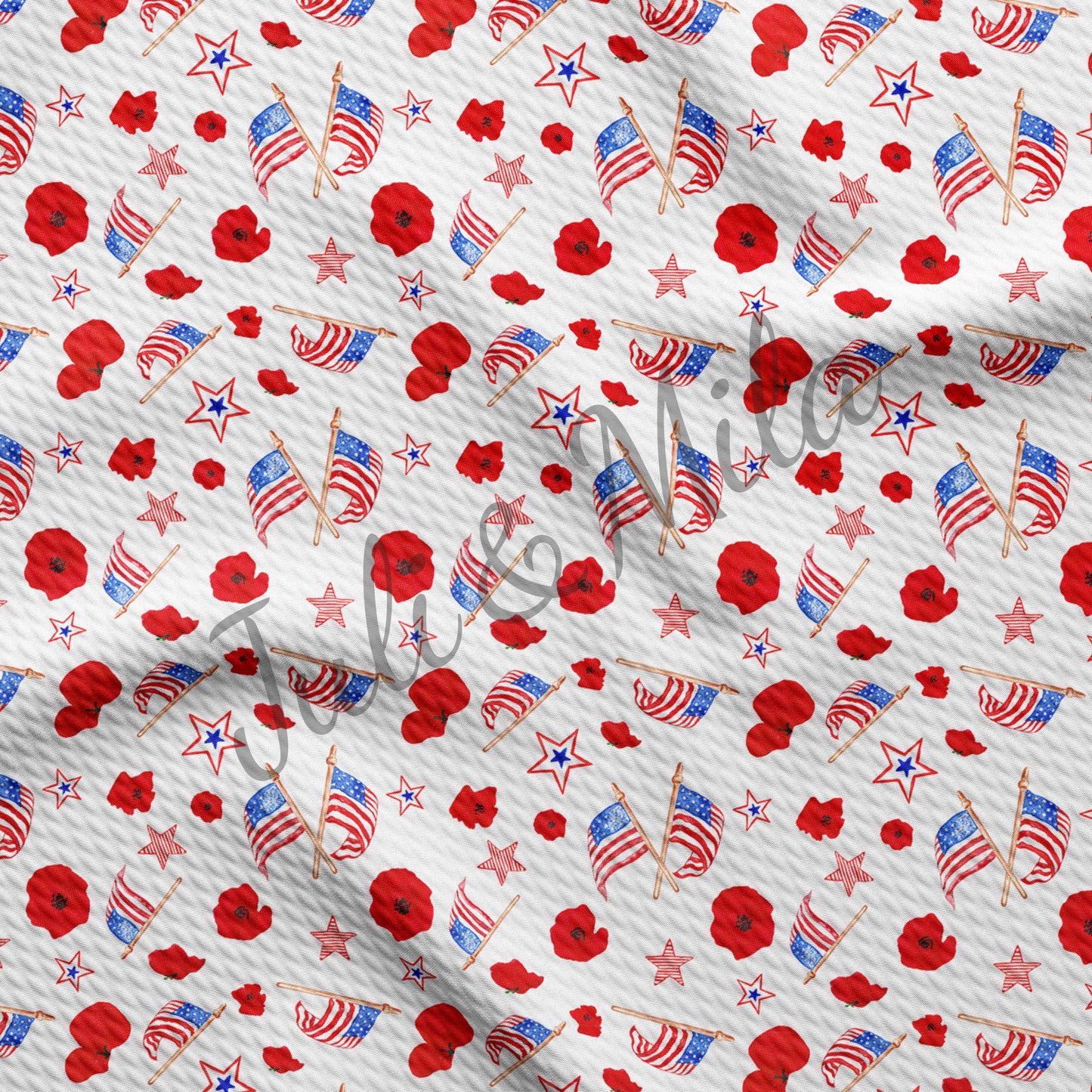 Printed Liverpool Bullet Textured Fabric