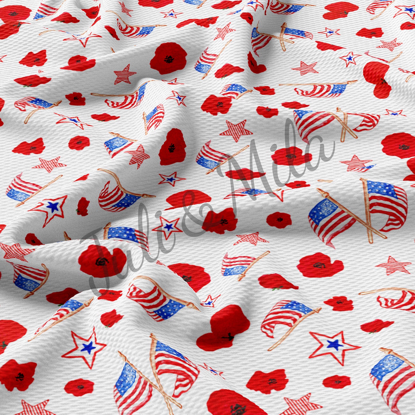 Printed Liverpool Bullet Textured Fabric