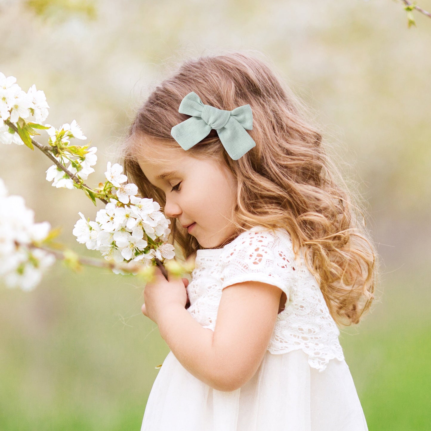 Linen hair bow clips bows for toddlers girls, school bow bows hair clips for girls barrettes alligator clip