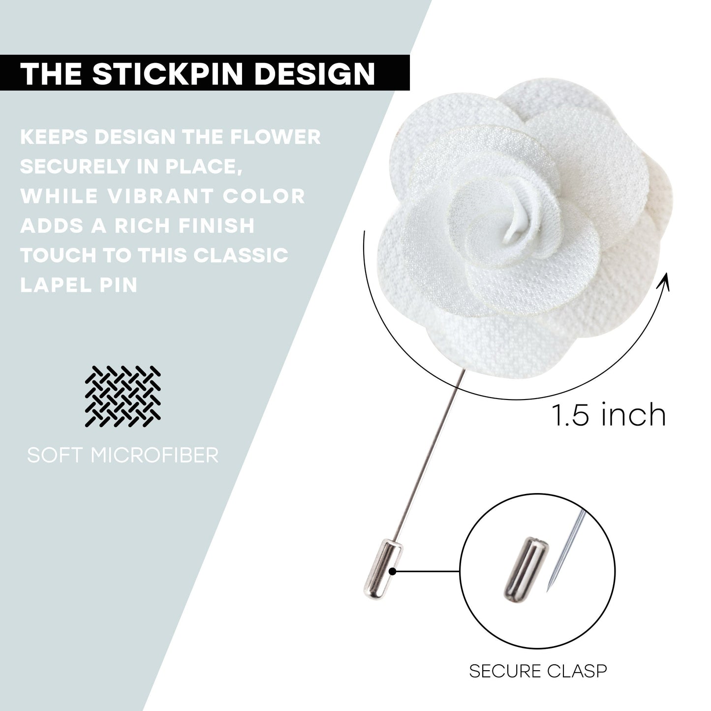 White Flower Lapel Pin, White Lapel Pin, Lapel Pin, Wedding Lapel Pin, Men Lapel Pin, Lapel Flower, Wedding Boutonniere, Gift, Men&#39;s Lapel