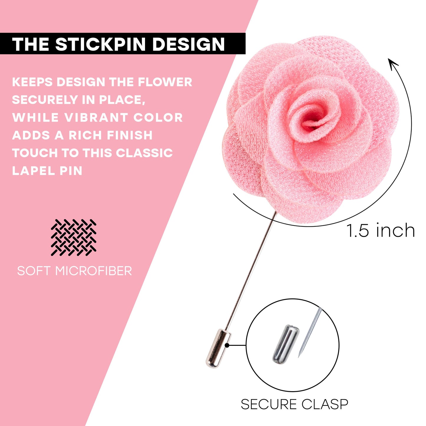 Lapel Pin, Light Pink Lapel Pin,  Flower Lapel Pin, Wedding Lapel Pin, Men Lapel Pin, Lapel Flower, Wedding Boutonniere, Gift, Men&#39;s Lapel