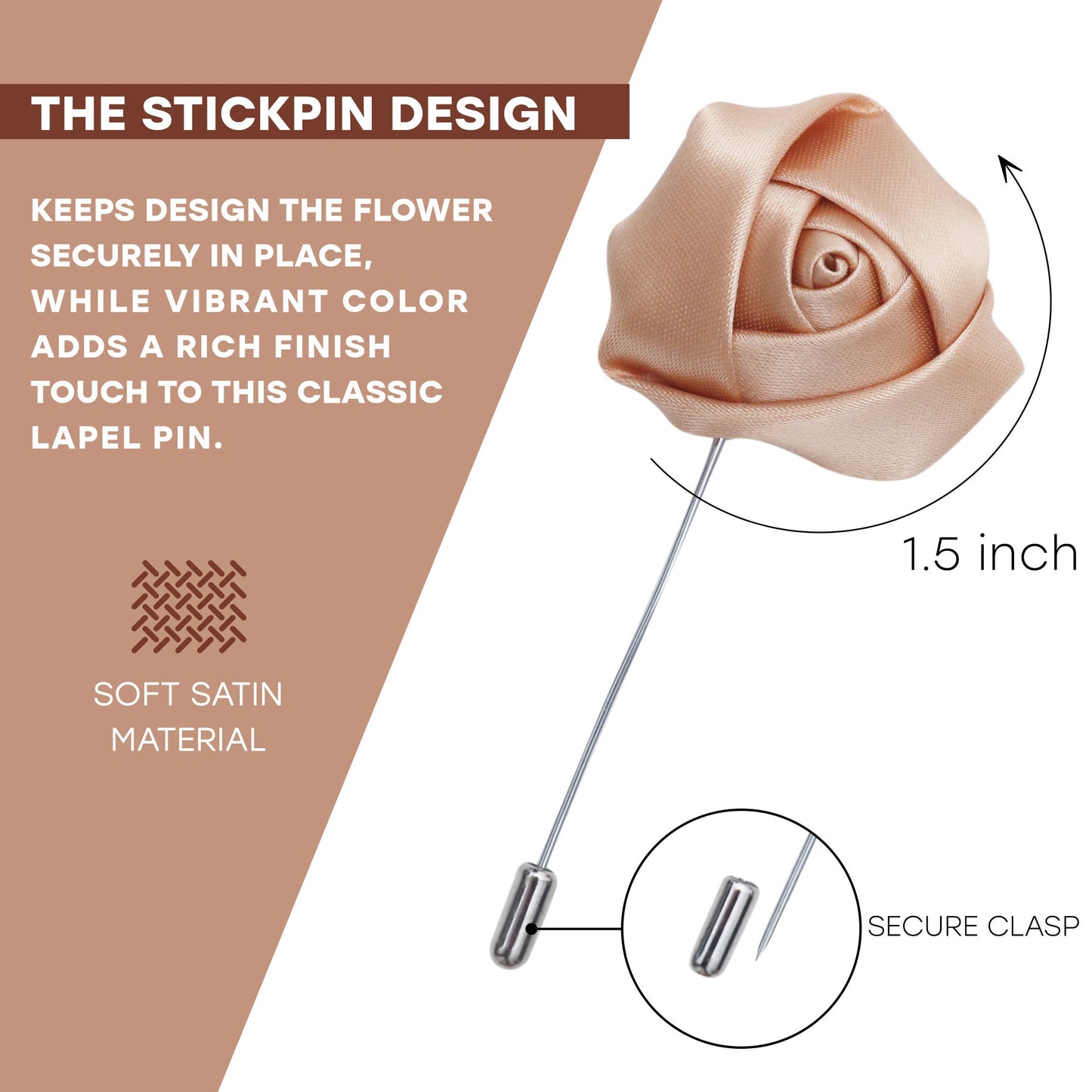 Wedding Boutonniere, Tan Flower Lapel Pin, Lapel Pin, Lapel Pin, Wedding Lapel Pin, Men Lapel Pin, Lapel Flower, Gift, Men&#39;s Lapel