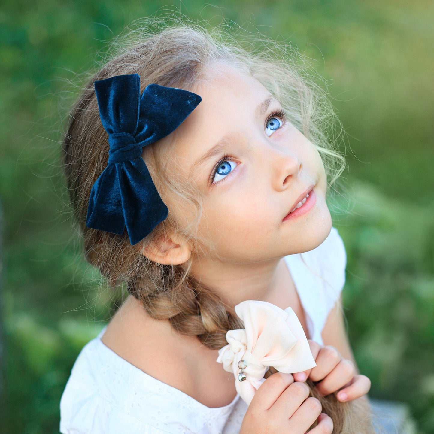 Velvet hair bow clips bows for toddlers girls, hair clip, Velvet bows hair clips for girls, toddlers barrettes, bow alligator clip Large 5"