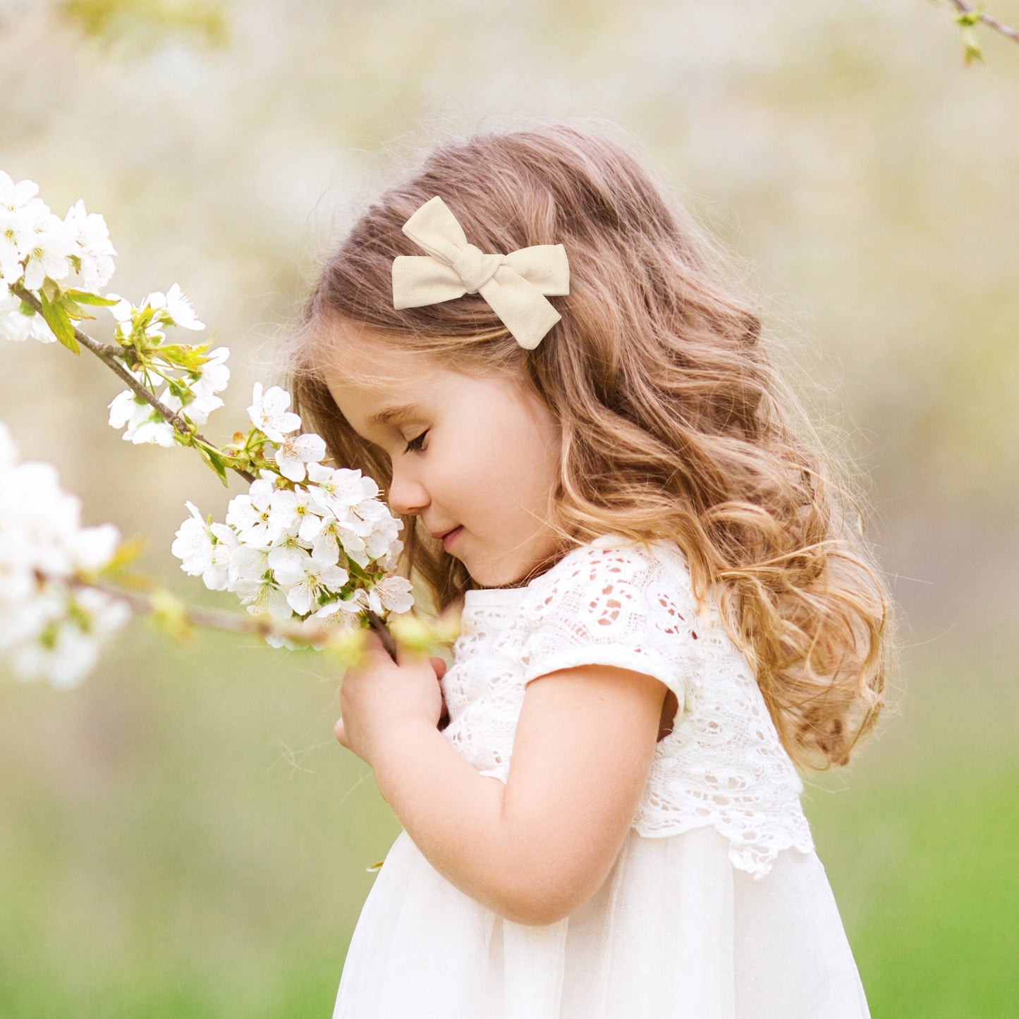 Linen hair bow clips bows for toddlers girls, school bow bows hair clips for girls barrettes alligator clip