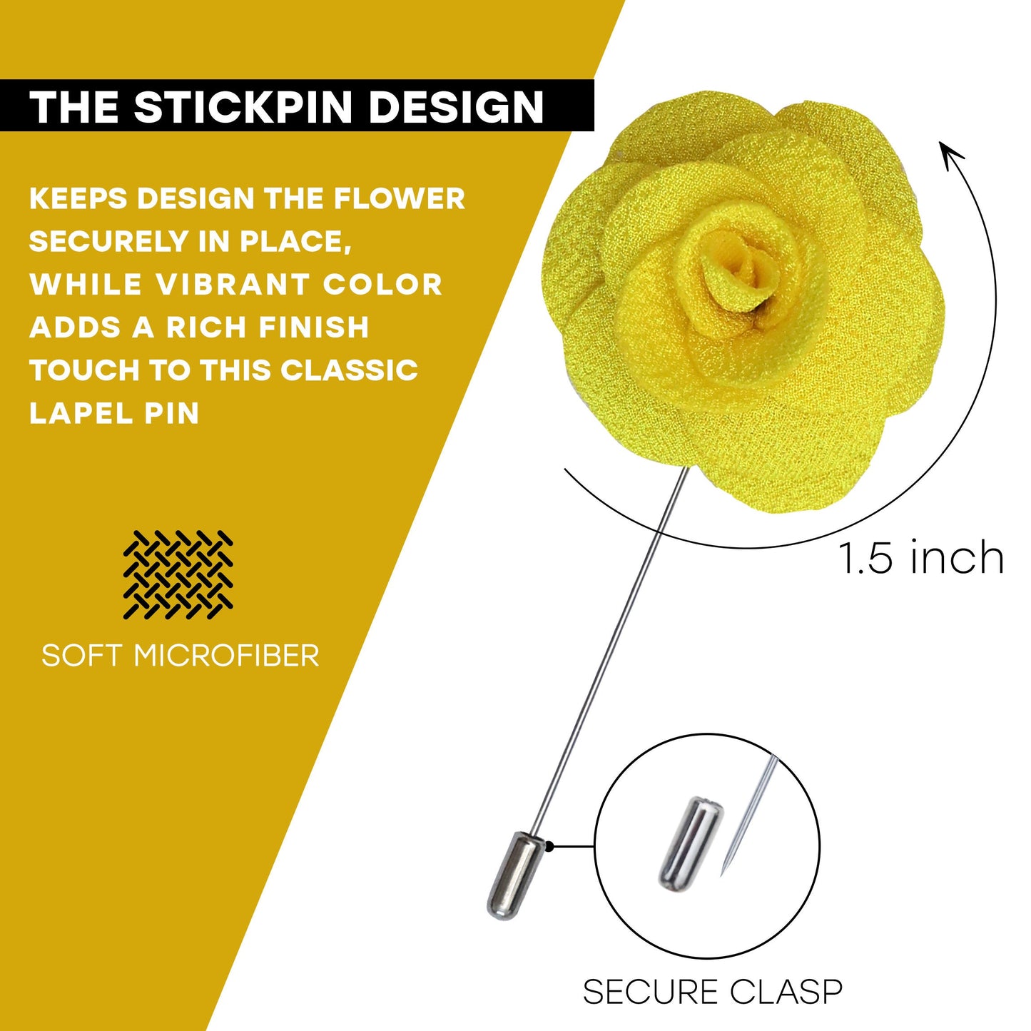 Yellow Flower Lapel Pin, Red Lapel Pin, Lapel Pin, Wedding Lapel Pin, Men Lapel Pin, Lapel Flower, Wedding Boutonniere, Gift, Men&#39;s Lapel