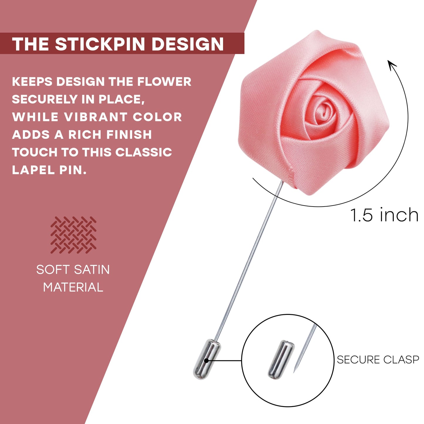 Flower Lapel Pin, Coral Lapel Pin, Lapel Pin, Wedding Lapel Pin, Men Lapel Pin, Lapel Flower, Wedding Boutonniere, Gift, Men&#39;s Lapel