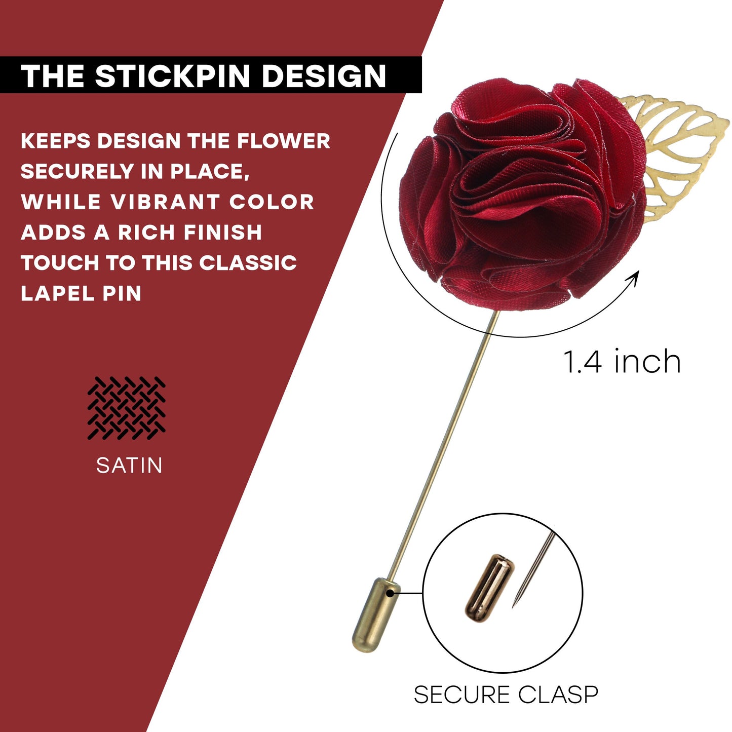 Flower Lapel Pin, Burgundy Lapel Pin, Lapel Pin, Wedding Lapel Pin, Men Lapel Pin, Lapel Flower, Wedding Boutonniere, Gift, Men&#39;s Lapel